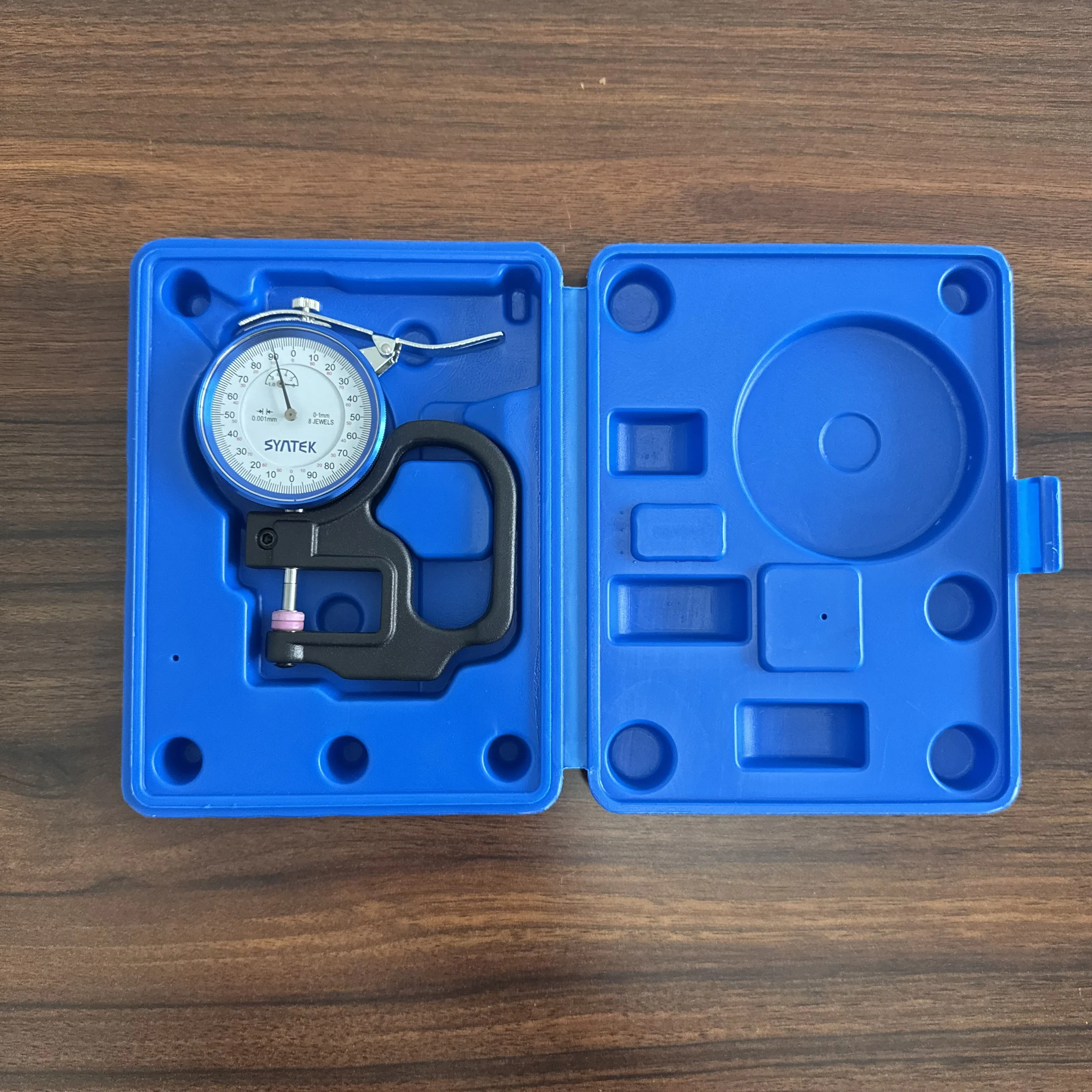 Dial Thickness Gauge 0.01mm 0-25*30mm Ceramic Probe Thickness Gauge Portable High Precision Wet Film Thickness Gauge