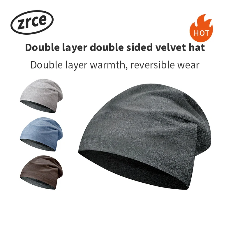 

Winter Product Double Layer Double Sided Velvet Hat Windproof Hat For Men Women