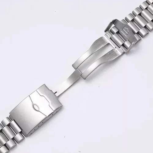 Imagen 2 del producto Accesorios de reloj de acero inoxidable sólido, pulsera de eslabones sólidos de plata de 22mm y 20mm apta para correas de reloj Tag Heuer Carrera F1 para hombres