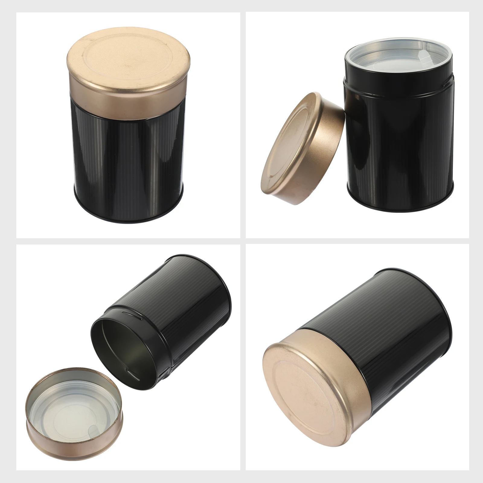 

6 шт., канистры для чая, металлическая банка для хранения листового чая, герметичные контейнеры для еды, винтажный органайзер для кухонного декора