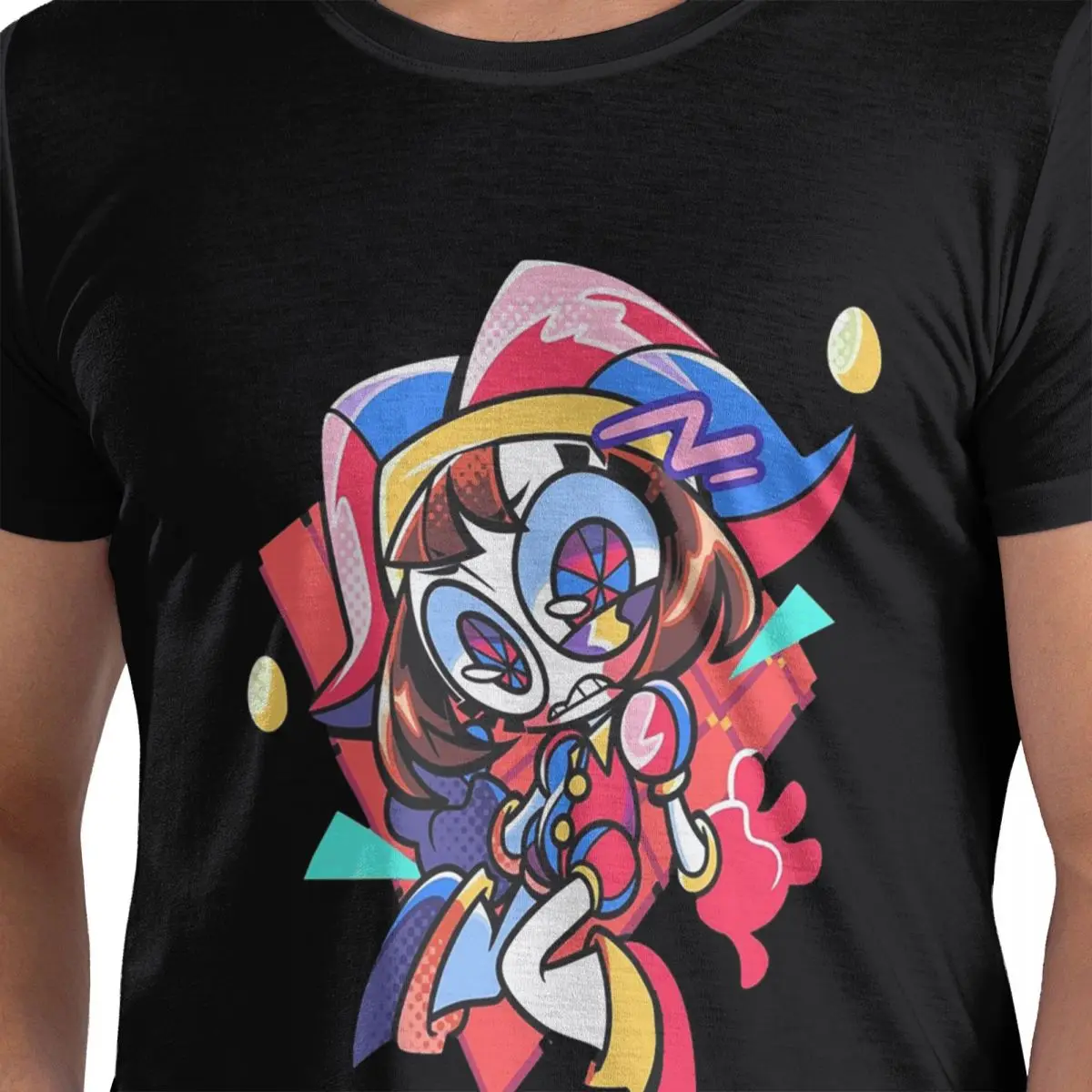 

Cute Pomni - The Amazing Digital Circus Girls Y2k Basic 100% Cotton T-Shirt Men's Classic T Shirts Men Round Neck Short Sleeve