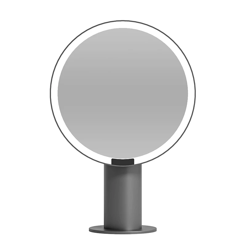 YFY Mirror Makeup Mirror Desktop Home Large Desktop with Light Student Dormitory Office