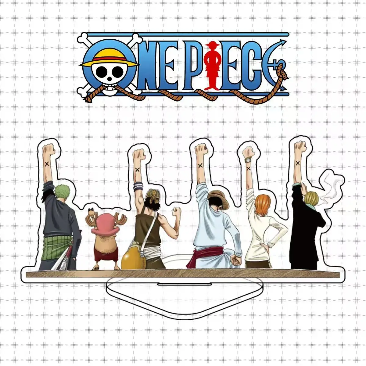 

2pcs One Piece desktop ornament acrylic Last Farewell One Piece standee Luffy standee mini sign