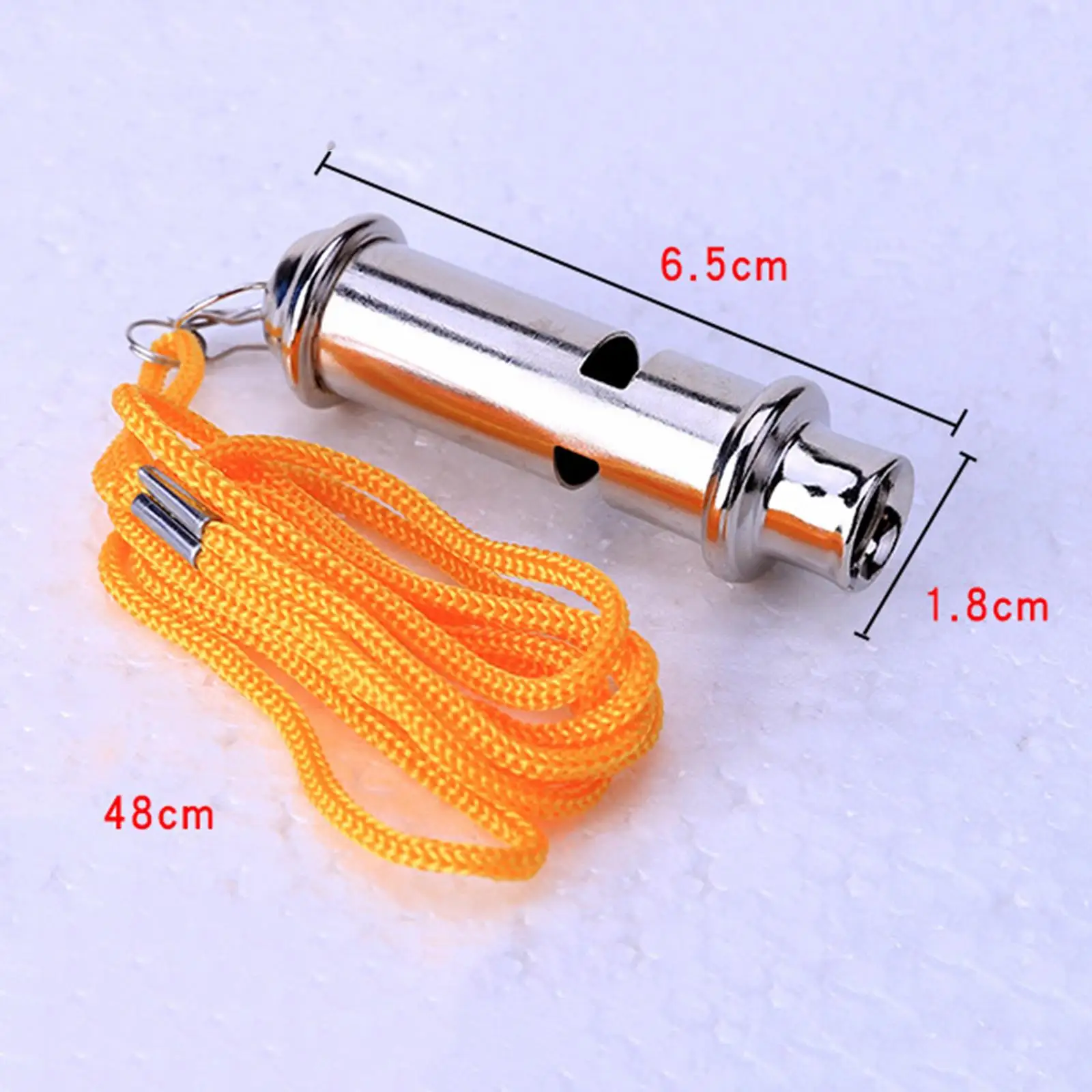 Survival Whistle Attachment Stainless Dog with Lanyard Portable High Decibel for Camping Hiking Trainer Outdoor