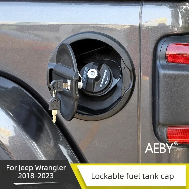 For Jeep Wrangler 2018-2023 Anti-corrosion fuel tank cap,Fuel door cover,Refueling outer protective shell,Car accessories - view 4