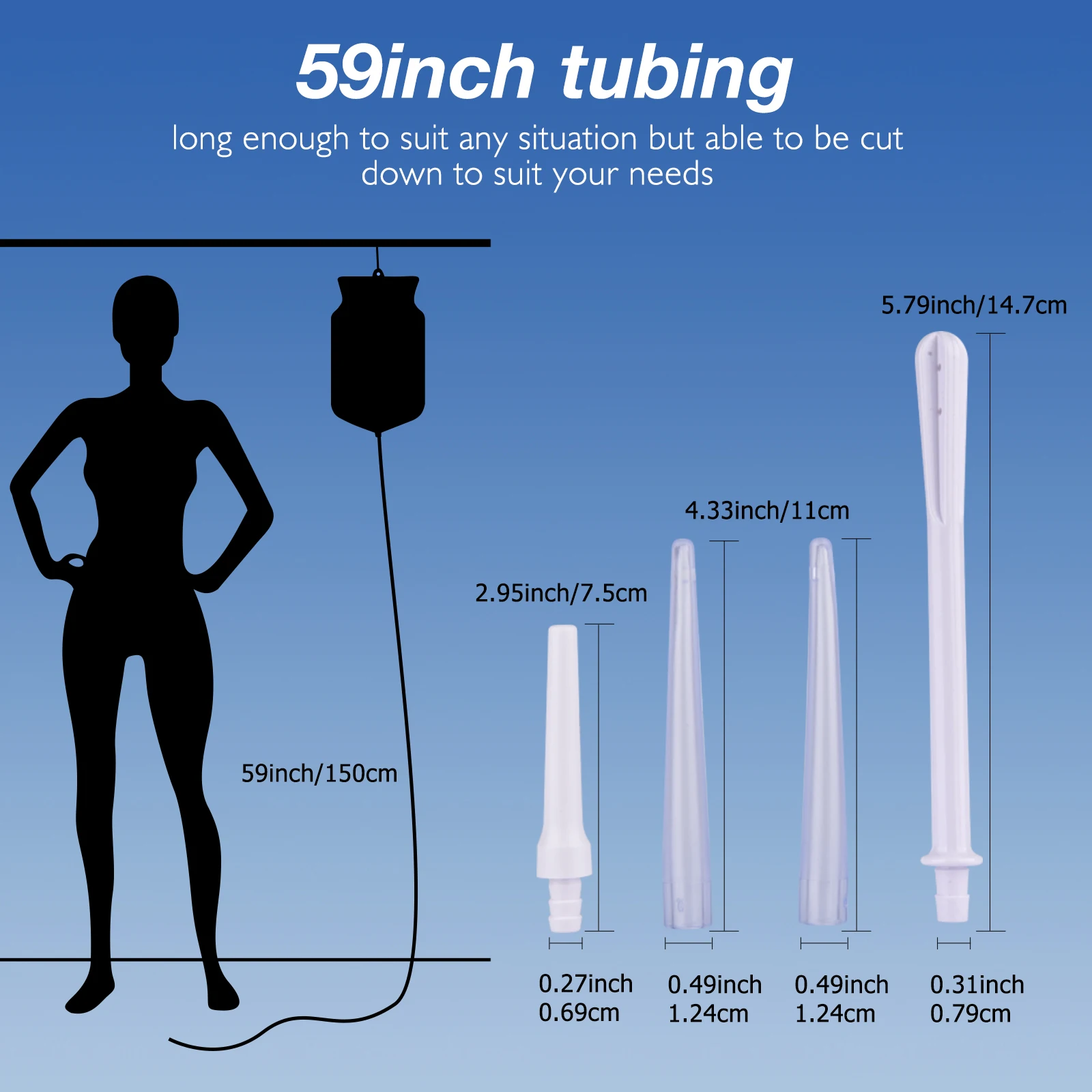 2L Enema Bag Kit Reusable Silicone Medical Grade Water Colon Bags Home Use Women Wash Anal Flushing Bag Cleansing Enteroclysm