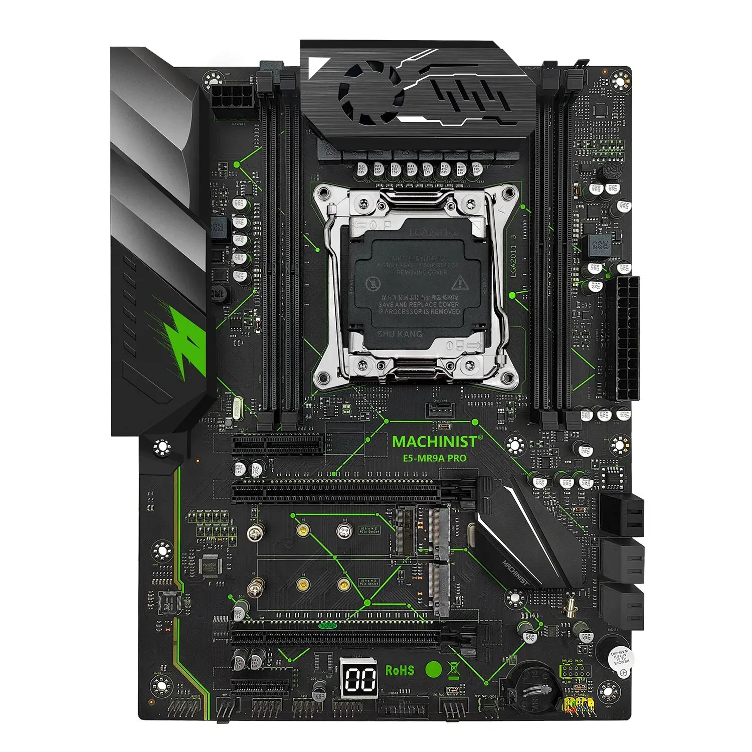 MACHINIST E5 MR9A PRO ATX X99 마더보드 지지대, LGA 2011-3 Xeon E5 V3 V4 CPU 프로세서, DDR4 RAM, 4 채널 메모리, NVME M.2