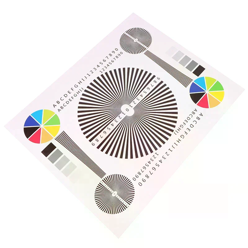 50 40CM Lens Rear Focus Calibration Focusing Test Card Monitoring Camera Assembly Focusing Diagram Home Use Daily Essential
