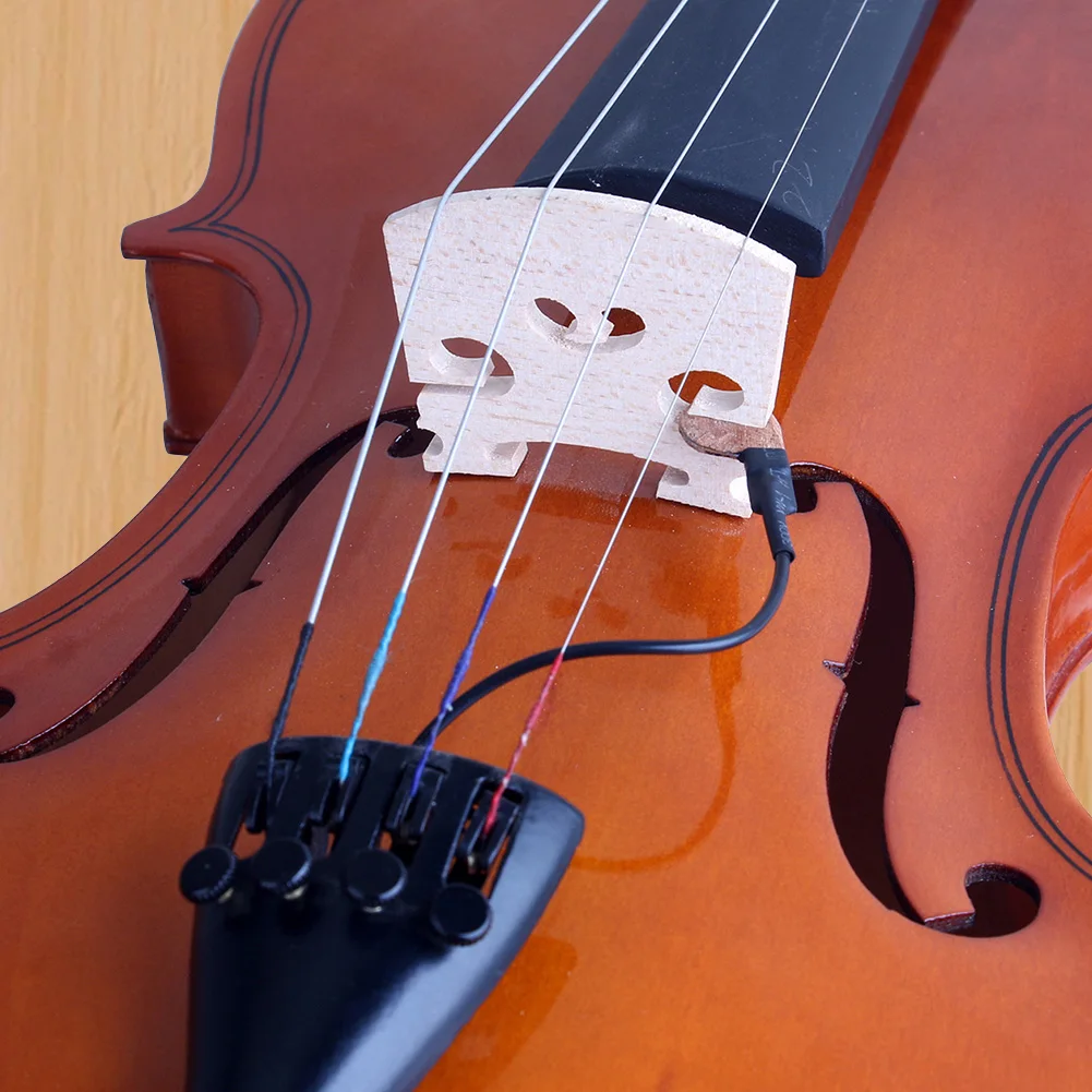 Captador de violino de alta qualidade, órgão eletrônico instantâneo, autêntico, captador de som acústico para violino, fácil de montar, colocação de ajuste