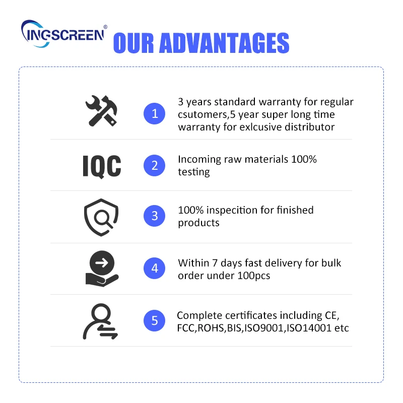 Ingscreen Monitor Gaming Komputer PC 32 Inci Tipe C Layar LCD Melengkung Monitor Layar Non Sentuh Melengkung