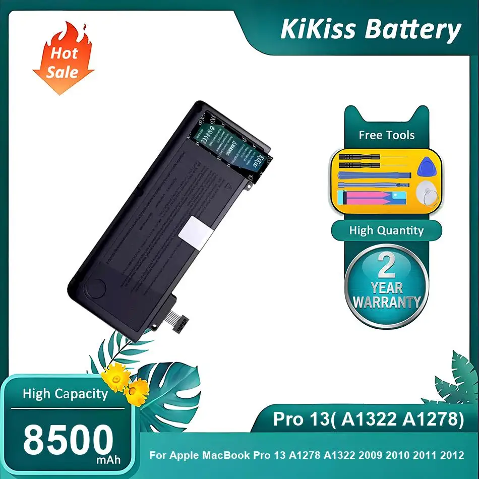 

Pro 13( A1322 A1278) Laptop Battery For Apple MacBook Pro 13 A1278 A1322 2009 2010 2011 2012 non-Retina version