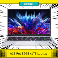 Ninkear A15 Pro Laptop, 15.6'' 1920*1080 IPS Screen, AMD Ryzen 5 6600H 6 Cores Max 4.5GHz, 32GB RAM 1TB SSD, WiFi6 Bluetooth5.0,