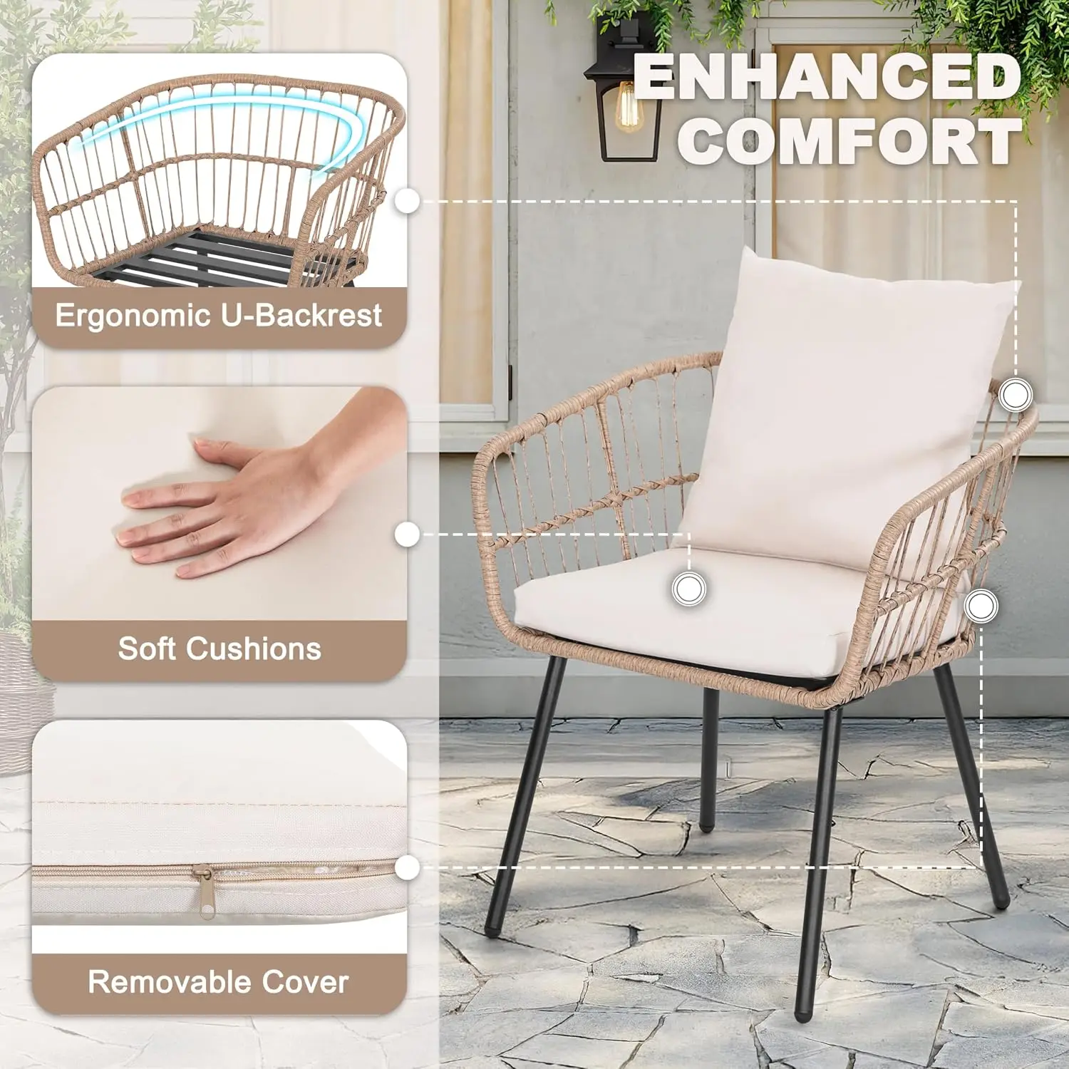 Rattan Bistro Set 5