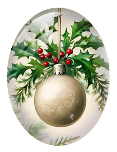 10pcs/lot Christmas X-mas Jingle Bell Winter Oval Photo Glass Cabochon Flatback Demo Cameo Diy Jewelry Making