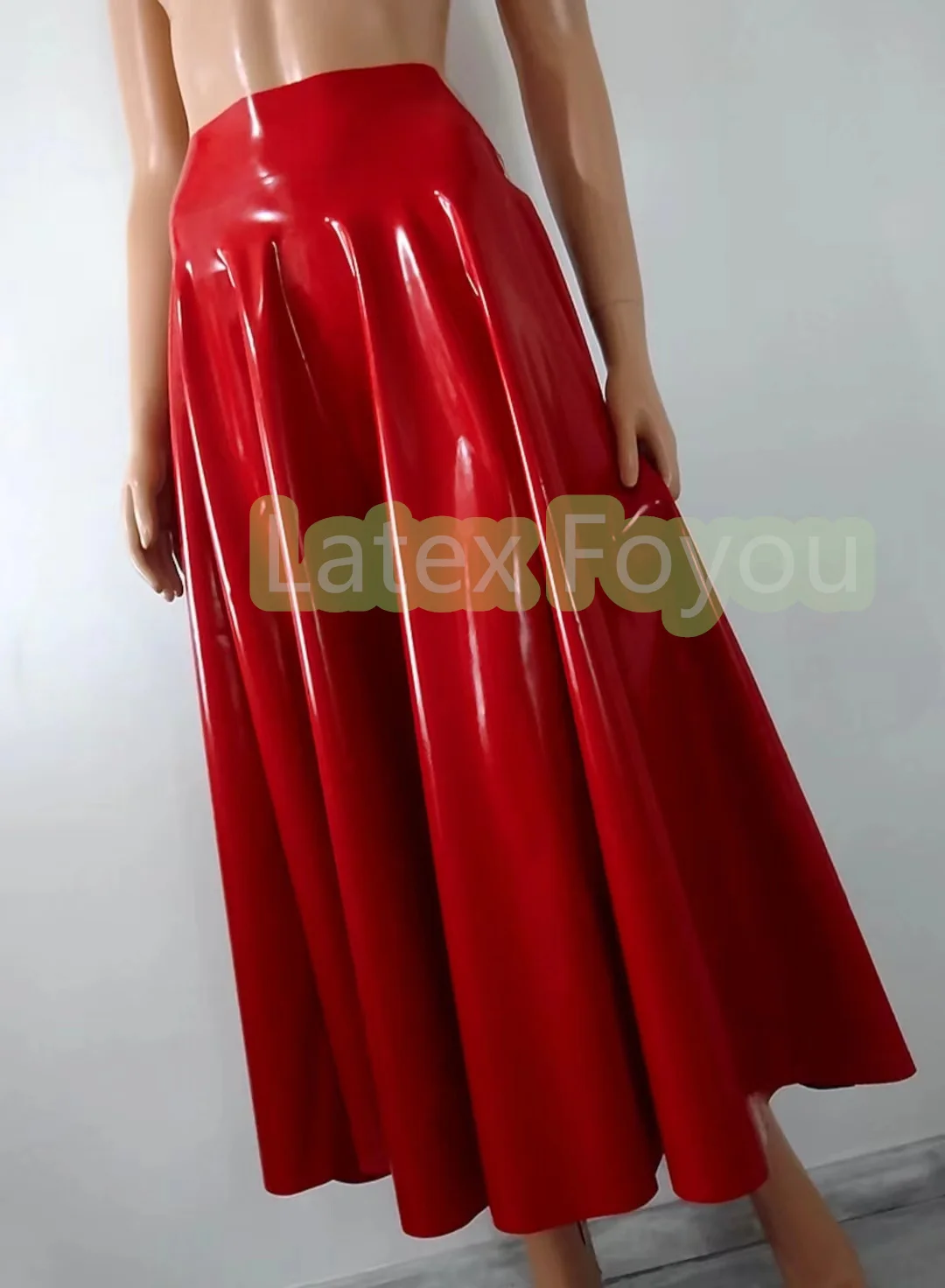 100% Natural Latex Woman Dress Rubber Long  SKirt  Latex Swing Lady Skirt Fetish Color Avaible