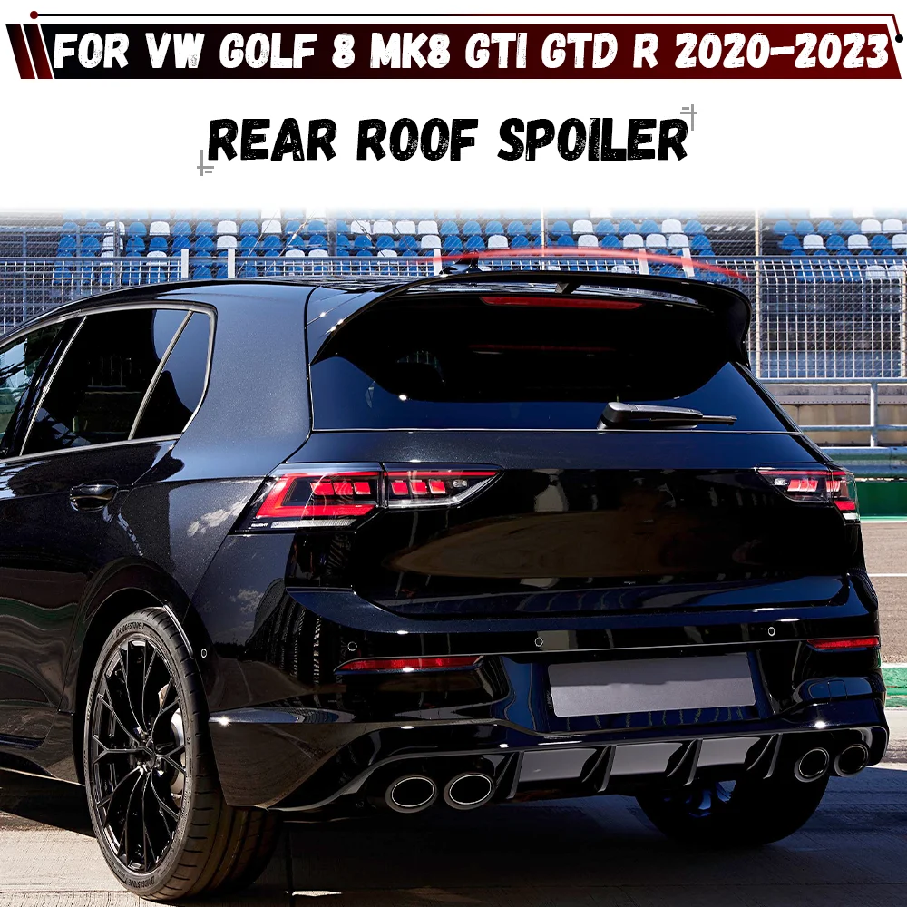 

Для Volkswagen VW Golf 8 MK8 GTI GTD R 2020 2021 2022 2023, задний багажник, спойлер на крышу, сплиттер, спойлер, комплект кузова