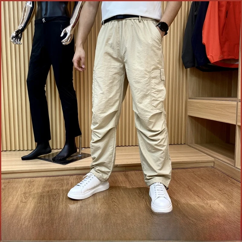 

Loose Fit Outdoor Casual Workwear Trousers for Men 3D Tailoring Spring New Sle Straight Leg Long Pants Youthful Energy