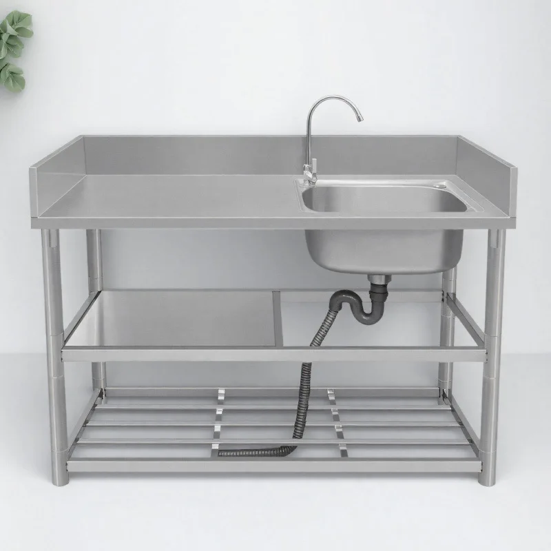 

Кухонная мойка из нержавеющей стали со встроенной подставкой для овощей и платформой