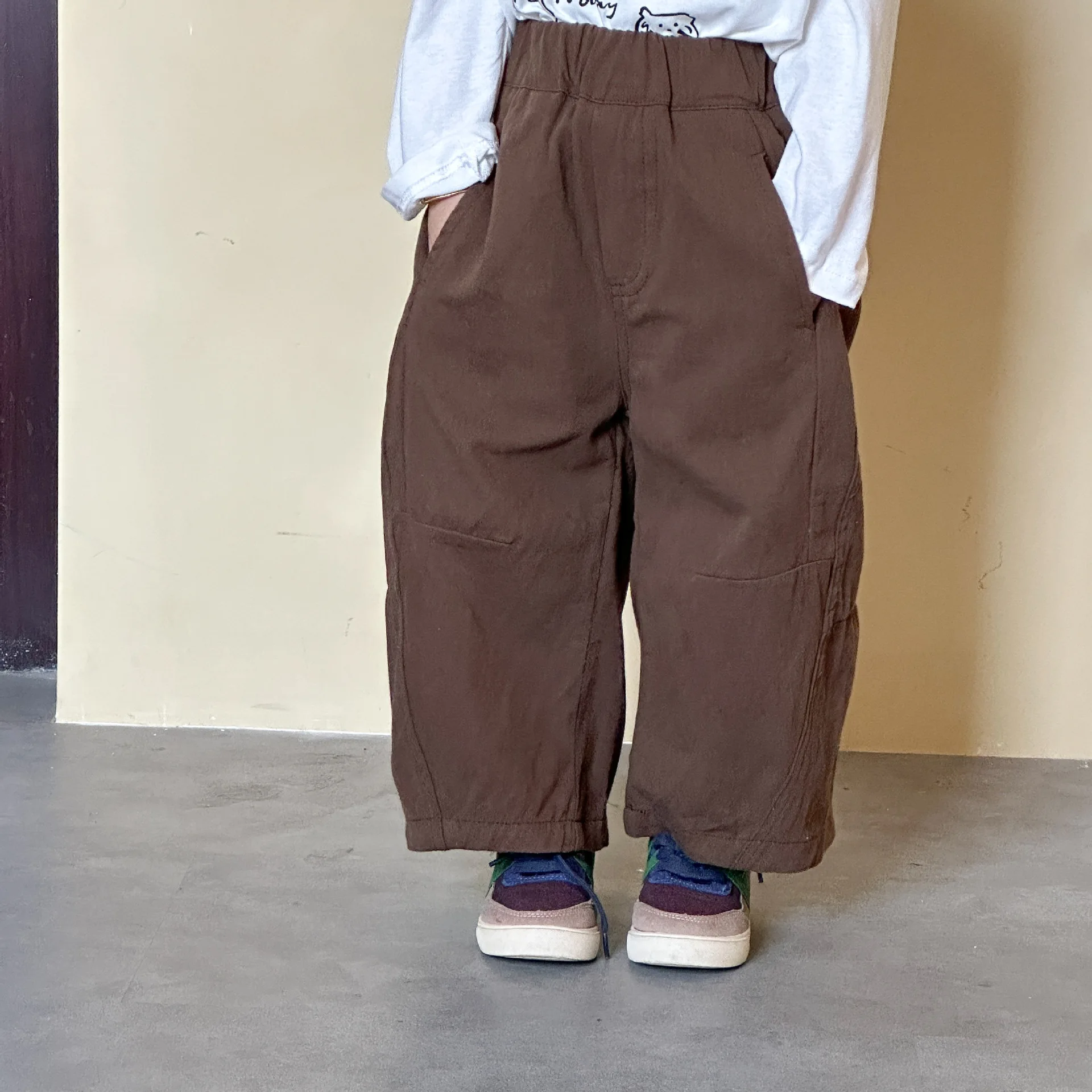 Clearance Kids' Pants Spring Autumn Toddler Boys Cotton Casual Pants  Girls Loose Wide-leg Pants Baby Trousers