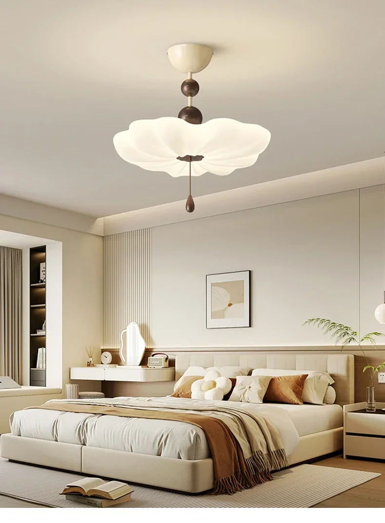 Creative and minimalist pendant lights, milky white floral pendant lights, living room and bedroom pendant lights GN650TB