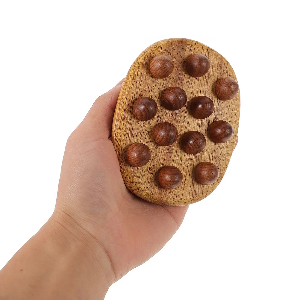 

2pcs Wooden Scalp Massager Smooth Wide Tooth Comb For Head Neck Back Massage Lightweight Natural Wood Therapy Tool Portable Body