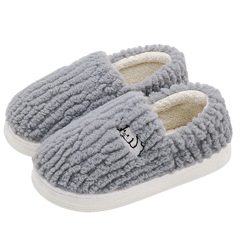 Cotton Slippers for Women Suitable for Home Use Indoor Anti Slip Confinement Shoes Thick Soled Warm for Couples Men Slippers
