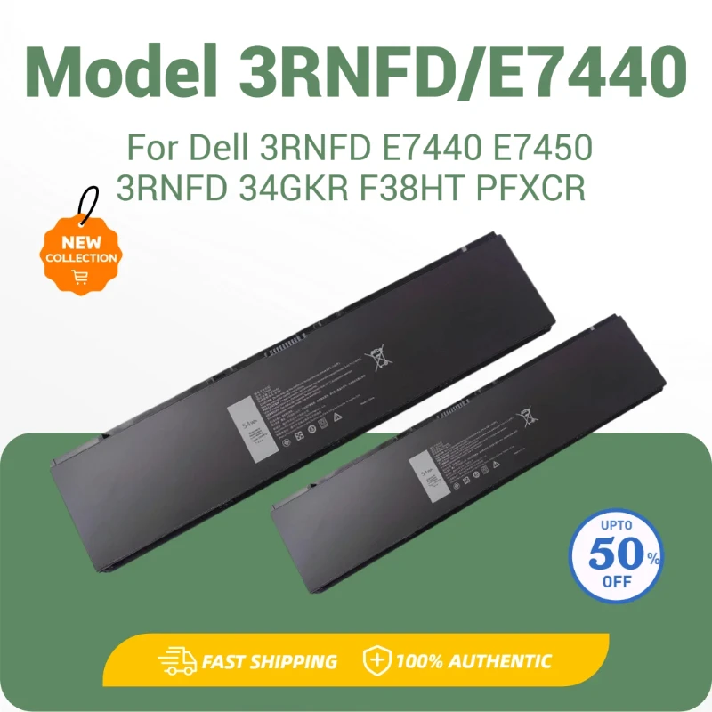 

Battery for Dell 3RNFD E7440 E7450 3RNFD 34GKR F38HT PFXCR Laptops