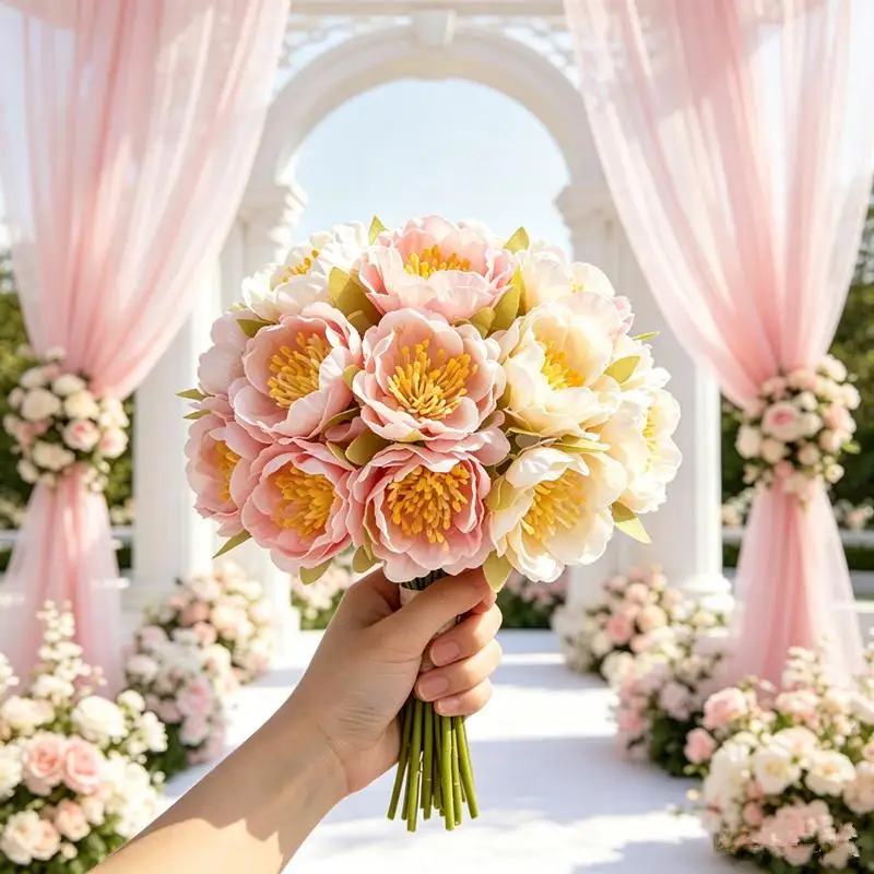 Künstliche Blumen für die Heimdekoration, Seidenblüten, Pflaumenblüten, Festdekoration, Blumenkränze, Hochzeits- und Feiertagszubehör, Geschenk – Detail 7