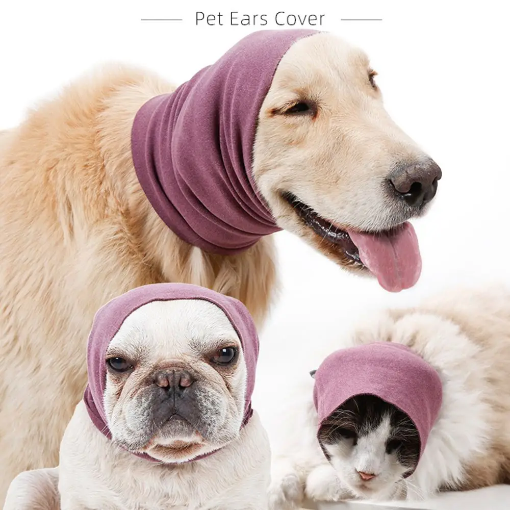 

Soundproof Dog Ear Muffs Waterproof Elastic Pet Calming Hood Breathable Noise Cancelling Pet Noise Reduction Earmuffs