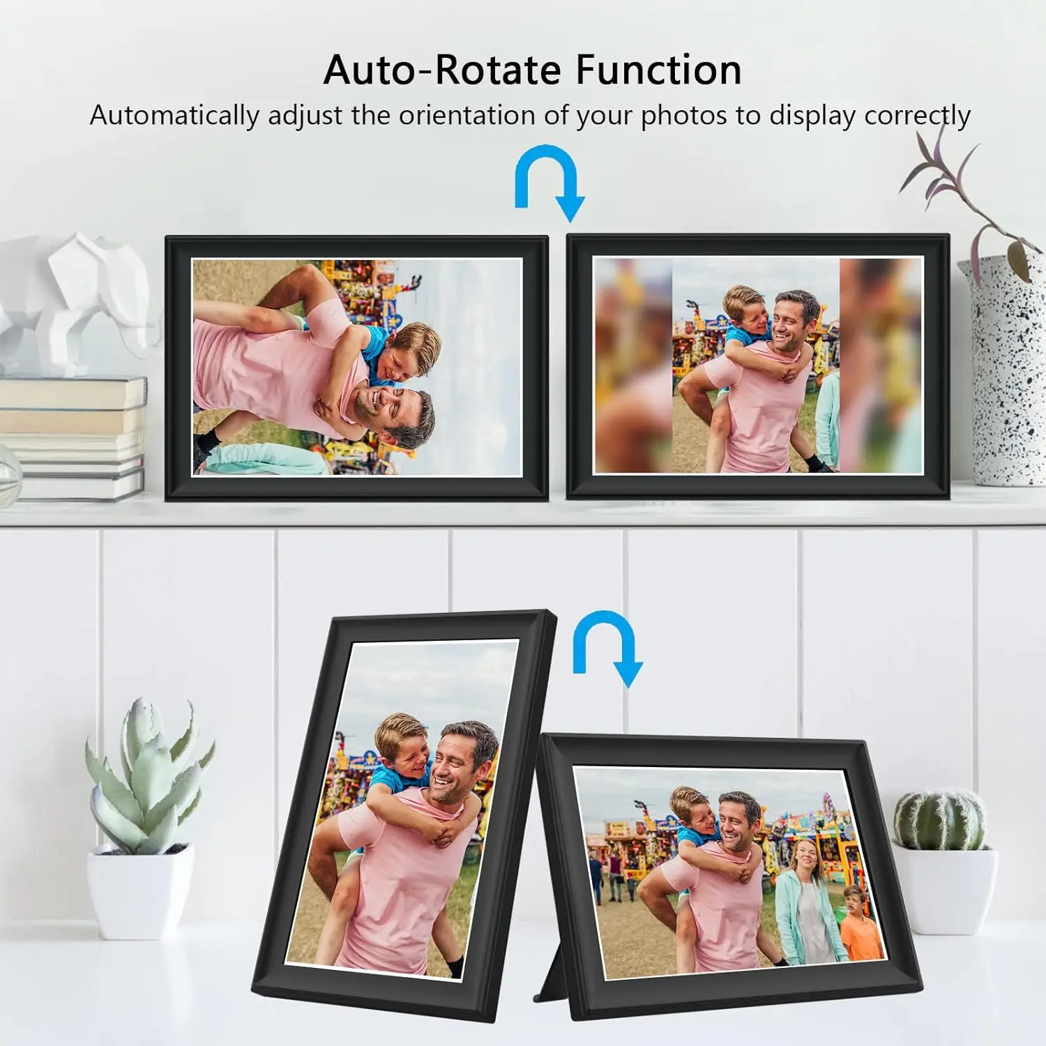 Frameo/Uhale Digital Picture Frame 10.1 Inch 32GB/64GB Smart WiFi digital photo frame with 1280x800 IPS HD Touch Screen