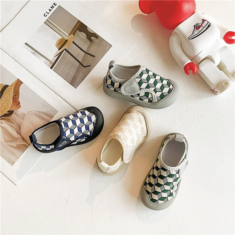 

Toddler Boy Soft-Soled Canvas Shoes2024Spring and Autumn Children's Indoor Home Cloth Shoes