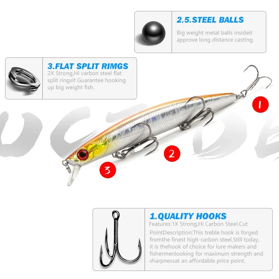 MOOKZZ Floating MINNOW Fishing Lure 140MM 29G  120MM 19G Floating Minnow Fishing Lures Japan Wobble Minnow Crankbait Hard Lure