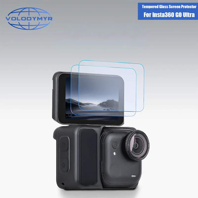 

VOLODYMYR 9H Tempered Glass Film for Insta 360 Go Ultra Screen Protector Anti-Scratch Film for Insta360 Go Ultra Sports Camera