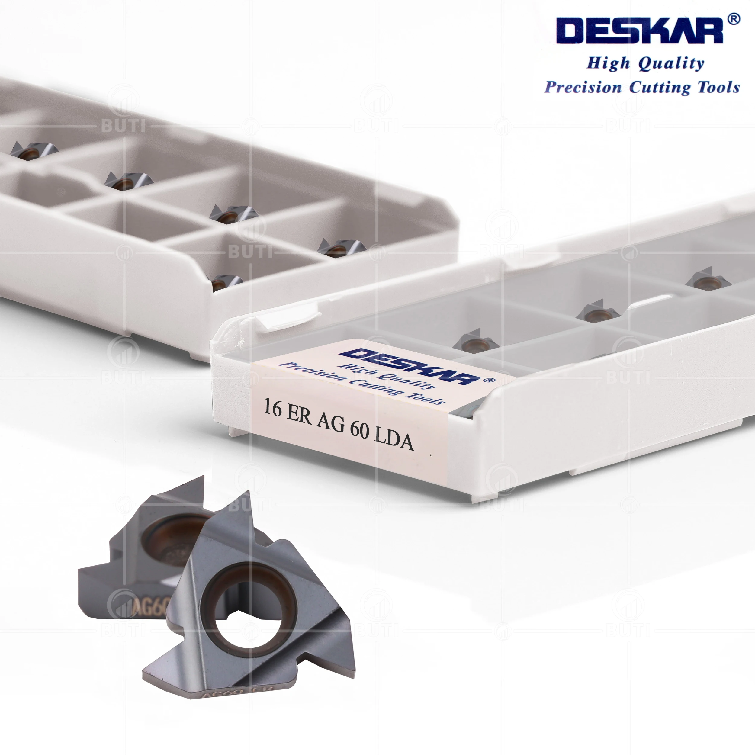 Deskarar-cortador de roscado de carburo, herramientas de torneado, insertos de carburo, CNC, 16ER, 16IR, A55, G55, AG55, A60, G60, AG60, LDC, 100%