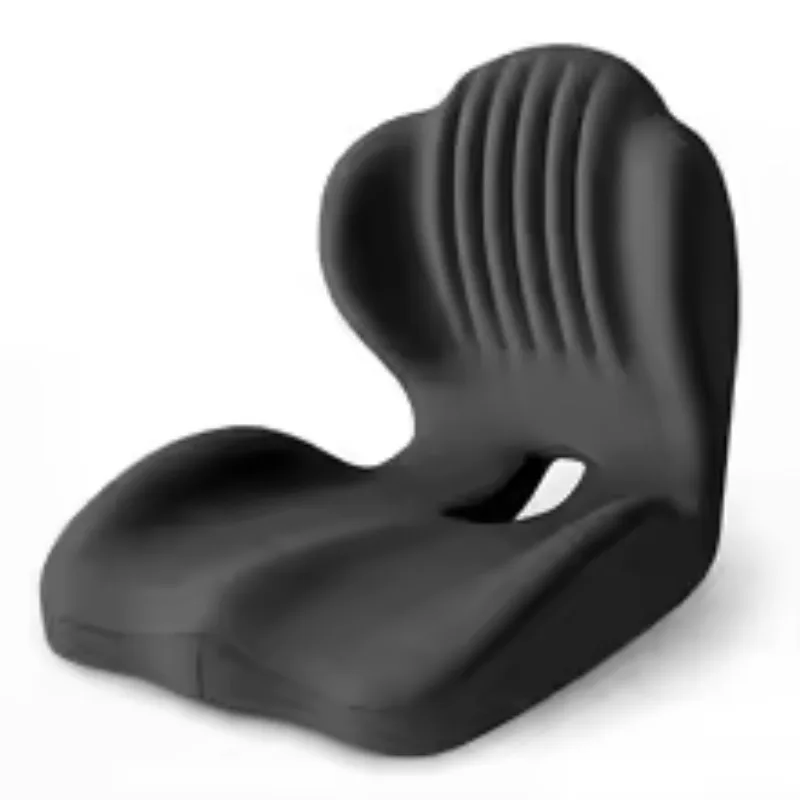 Almofada de Apoio Lombar em Espuma de Memória - Alívio Ergonômico para Dor nas Costas para Cadeira de Escritório e Assento de Carro, Conforto para Longas Horas Sentado