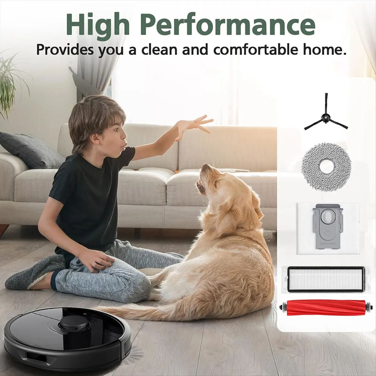 

A64E 24 шт. сверхпрочные аксессуары для робота-пылесоса Roborock Q Revo