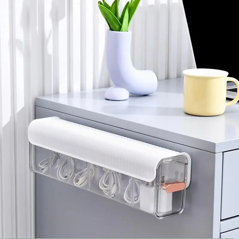 Self-Adhesive Organizer Box Punch-free Storage Box Underwear Socks Seasoning Storage Box Switchable 6 Cell Drawer Organizers