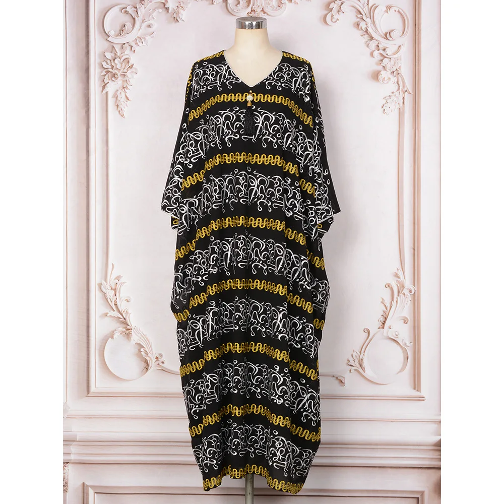 

Женская длинная одежда, мусульманская мода, жареный уличный халат с рукавами «летучая мышь», вышитая ближневосточная одежда, платье, экзотическая одежда