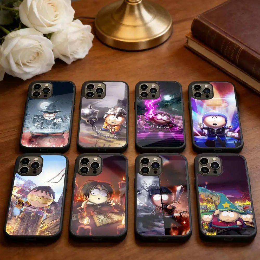 

H-South P-Park Cartoon Phone Case For iPhone 14,16,15,13,17,12,Plus,Pro,Max Magnetic For Magsafe Frosted Cover