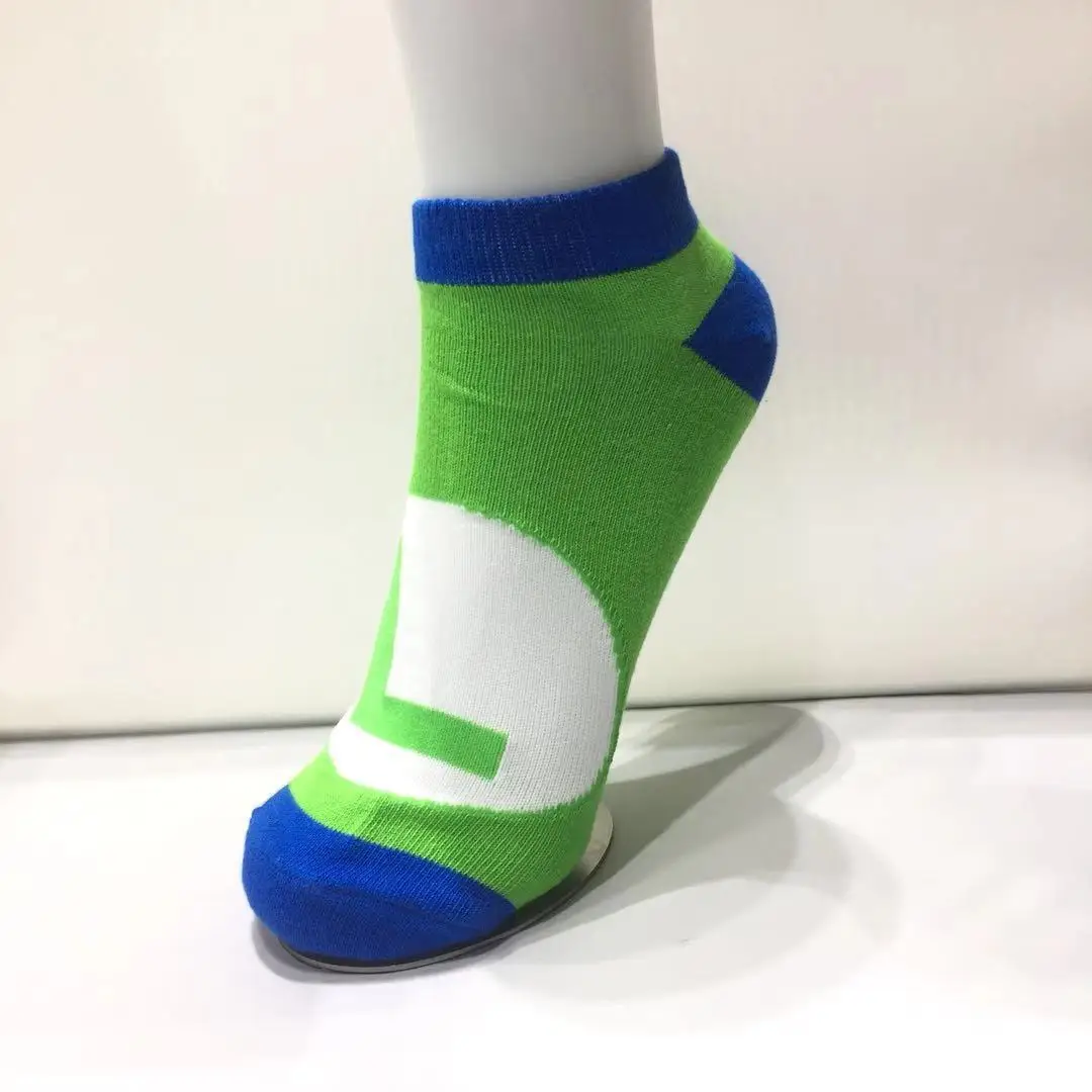 Super Mario Luigi Mario Yoshi Anime Baumwolle Boot Socken kurze Cartoon Kinder Junge Mädchen gedruckt dünne Socken Geburtstags geschenke