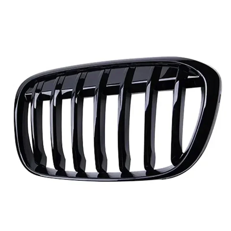For BMW X1 F48 F49 Glossy Black Grille Car Front Kidney Grill Grilles Racing Grills Single Line Grille 2016-2019 Accessories