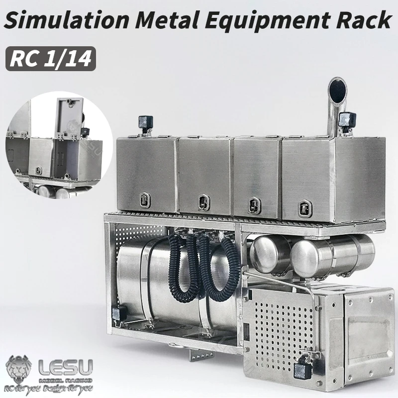 

LESU 1/14 Металлическая стойка для оборудования G-6262 для Tamiya Lesu RC Трактор с прицепом MAN TGX Обновление игрушечной модели с дистанционным управлением