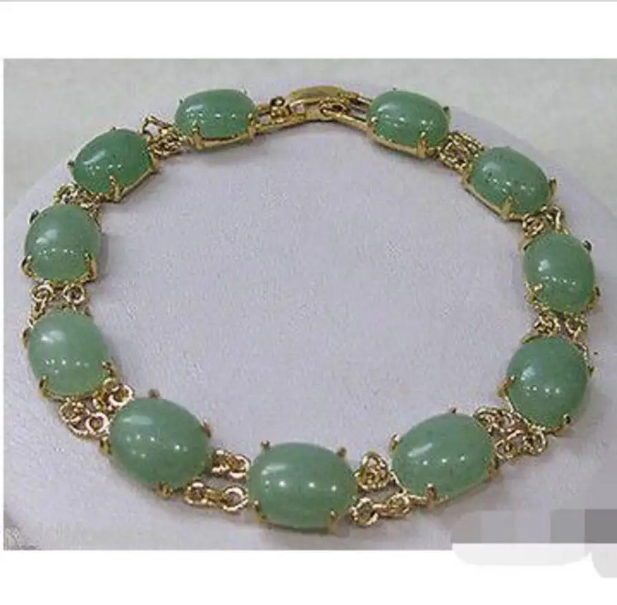 

Fashion jewelry ewelry stone Pea green stone bracelet AAA style Fine jewe Noble 100% Natural stone