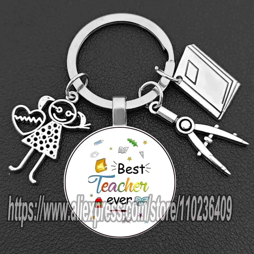 Thank You Teacher Keychains Gifts for Graduation Ceremony Thanksgiving Teachers Keychain for Teacher's Day