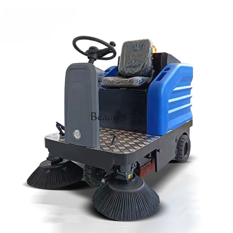 05Commercial Electric Sweeper Road Sanitation Driving Dust Sweeper