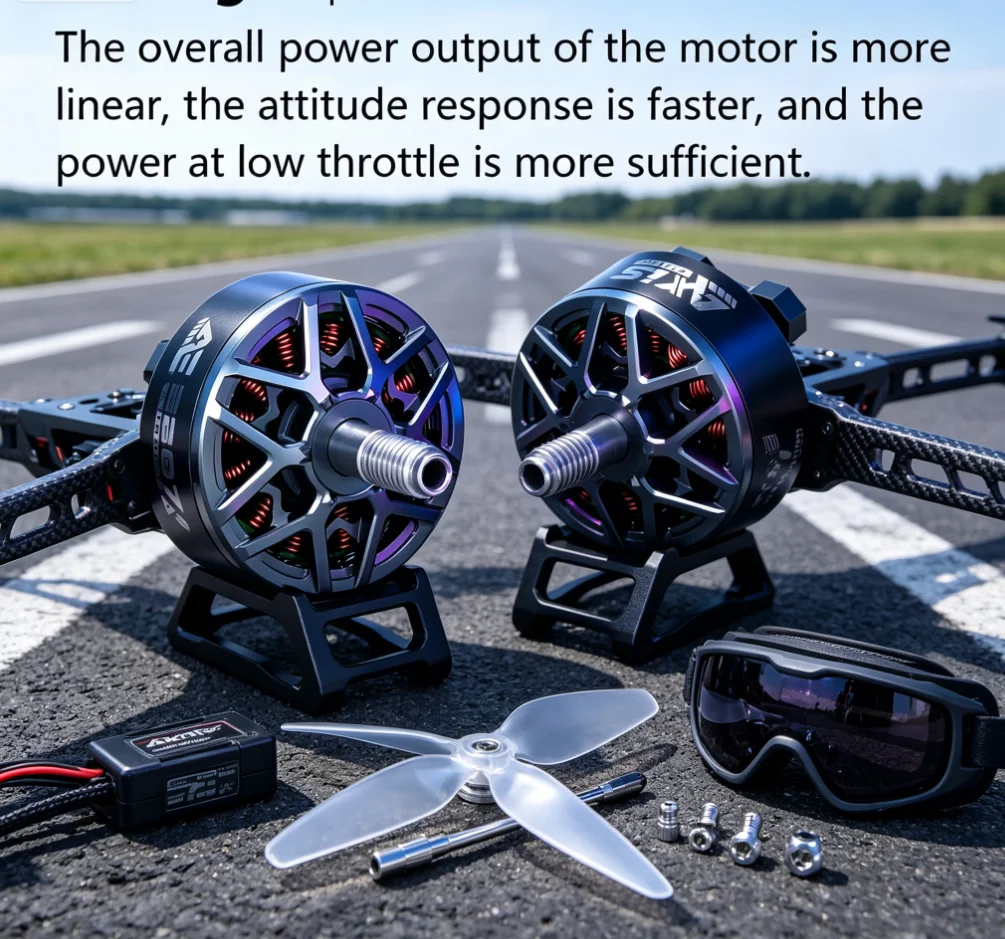AxisFlying 2207 AE2207 V2 Brushless Motor 1860KV 1960KV 4-6S Compatible with 5-inch Propeller for Flower Fly Traversing Drone 5m