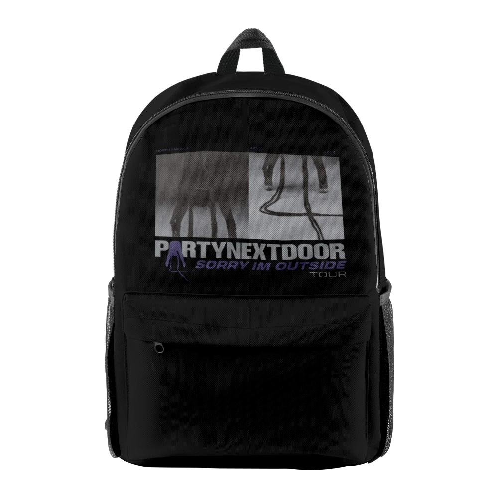 Partynextdoor Sorry I'm Outside Tour Backpack Unisex Shoulders Bag Casual Streetwear Daypack Travel Bags