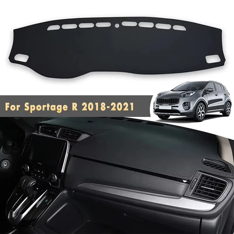 Car Dashboard Cover Pad For 2018-2021 Kia Sportage  Sunshade Protector Anti-UV Dash Mats Non-slip Pads Interior Accessories