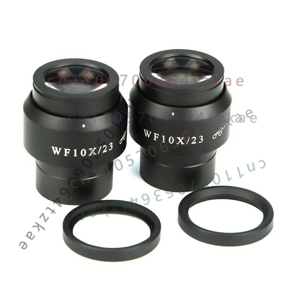2Pcs Stereo Microscope WF10X Wide Angle Eyepiece Φ30mm 23mm Ocular Diopter Adjustable aOptical Observation Accessory