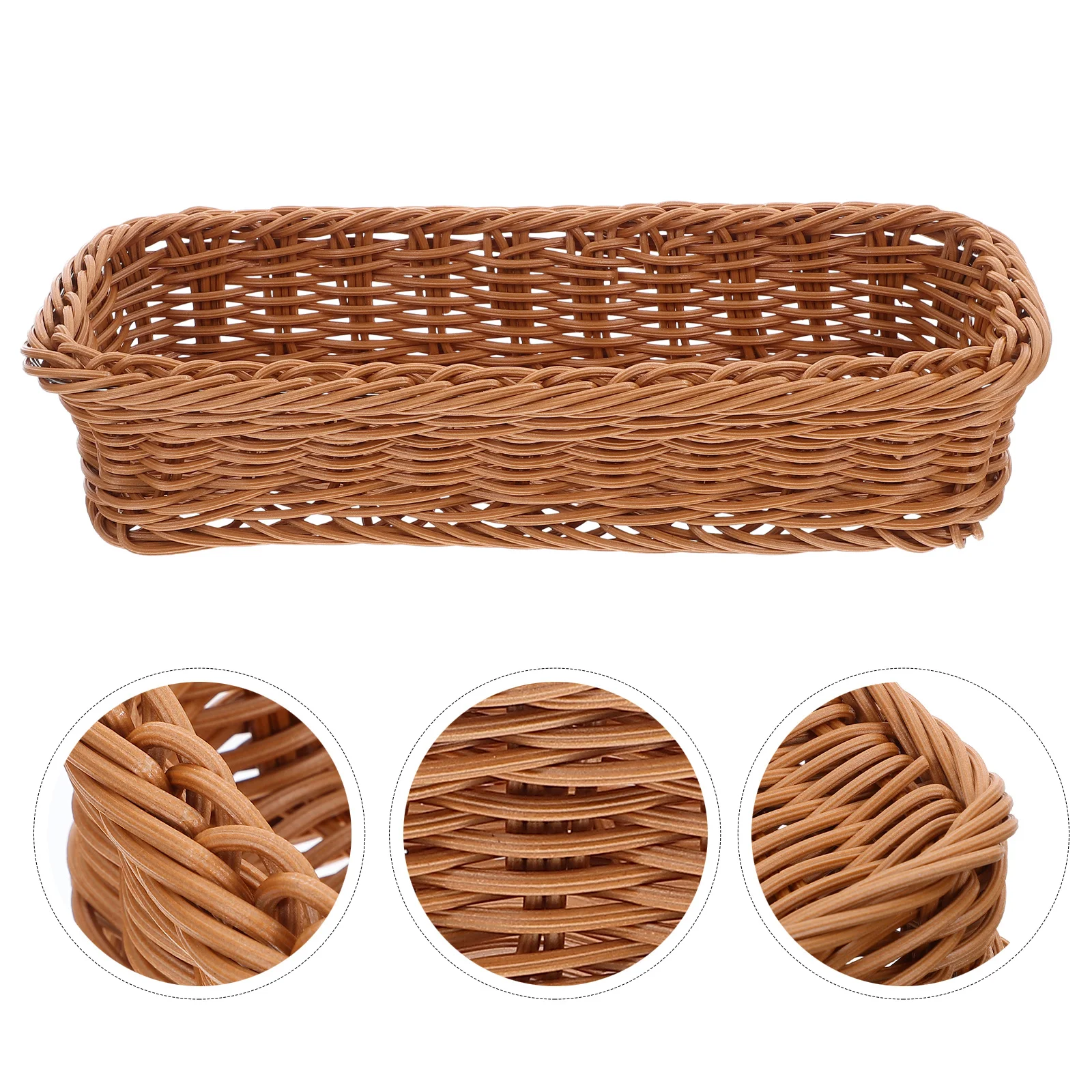 

Seasoning Jar Storage Box 30x11x7cm Brown Kitchen Table ganizer Snack Candy Container Plastic Home Decor Storage